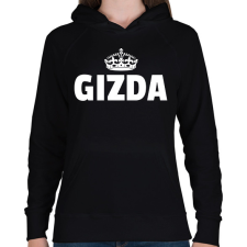 PRINTFASHION GIZDA - Női kapucnis pulóver - Fekete női pulóver, kardigán