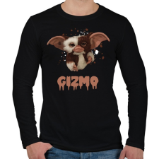 PRINTFASHION GIZMO - Férfi hosszú ujjú póló - Fekete férfi póló