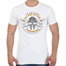 PRINTFASHION Gladiator Training - Férfi póló - Fehér férfi póló