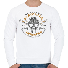 PRINTFASHION Gladiator Training - Férfi pulóver - Fehér