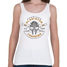 PRINTFASHION Gladiator Training - Női atléta - Fehér