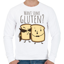 PRINTFASHION Glutén díler - Férfi pulóver - Fehér férfi pulóver, kardigán