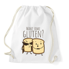 PRINTFASHION Glutén díler - Sportzsák, Tornazsák - Fehér tornazsák