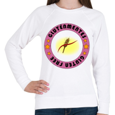 PRINTFASHION Gluten free 4 - Női pulóver - Fehér női pulóver, kardigán