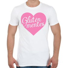 PRINTFASHION gluten-free-love-pink - Férfi póló - Fehér férfi póló