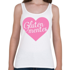PRINTFASHION gluten-free-love-pink - Női atléta - Fehér női trikó