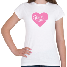 PRINTFASHION gluten-free-love-pink - Női póló - Fehér női póló