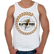 PRINTFASHION Glutenfree1 - Férfi atléta - Fehér atléta, trikó