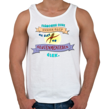 PRINTFASHION Glutenfree3 - Férfi atléta - Fehér atléta, trikó