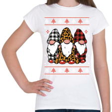 PRINTFASHION Gnóm karácsony - Női póló - Fehér női póló