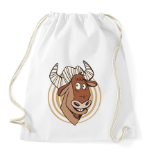 PRINTFASHION Gnú - Sportzsák, Tornazsák - Fehér tornazsák