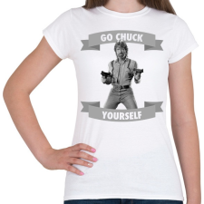 PRINTFASHION go chuck yourself - Női póló - Fehér női póló