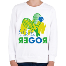 PRINTFASHION Go Roger - Gyerek pulóver - Fehér gyerek pulóver, kardigán