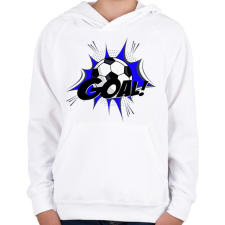 PRINTFASHION Goal - Gyerek kapucnis pulóver - Fehér gyerek pulóver, kardigán