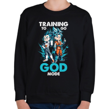PRINTFASHION GOD MODE - Gyerek pulóver - Fekete gyerek pulóver, kardigán