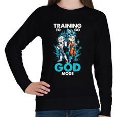 PRINTFASHION GOD MODE - Női pulóver - Fekete