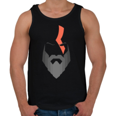 PRINTFASHION god of war - Férfi atléta - Fekete