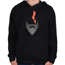 PRINTFASHION god of war - Gyerek kapucnis pulóver - Fekete gyerek pulóver, kardigán