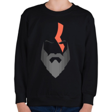 PRINTFASHION god of war - Gyerek pulóver - Fekete gyerek pulóver, kardigán