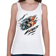 PRINTFASHION God Of War - Női atléta - Fehér női trikó