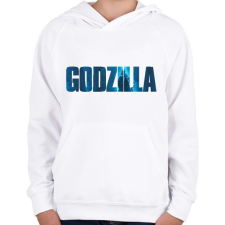 PRINTFASHION Godzi - Gyerek kapucnis pulóver - Fehér gyerek pulóver, kardigán
