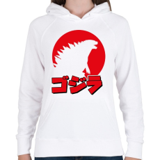 PRINTFASHION Godzi - Női kapucnis pulóver - Fehér