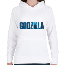 PRINTFASHION Godzi - Női kapucnis pulóver - Fehér női pulóver, kardigán