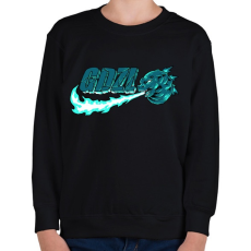 PRINTFASHION Godzilla just do it - Gyerek pulóver - Fekete