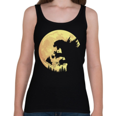 PRINTFASHION Godzilla karácsonya - Női atléta - Fekete