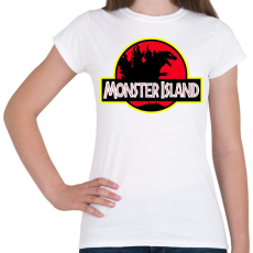 PRINTFASHION Godzilla - Női póló - Fehér