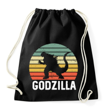 PRINTFASHION Godzilla - Sportzsák, Tornazsák - Fekete tornazsák