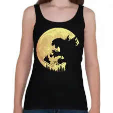 PRINTFASHION Godzilla XSmash - Női atléta - Fekete női trikó
