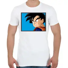PRINTFASHION Gohan - Férfi póló - Fehér férfi póló
