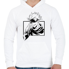 PRINTFASHION Gojo Jujutsu Kaisen Hoodie - Férfi kapucnis pulóver - Fehér