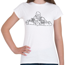 PRINTFASHION gokart - Női póló - Fehér