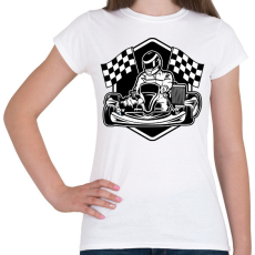 PRINTFASHION Gokart  - Női póló - Fehér