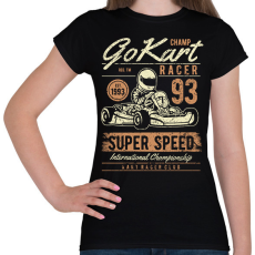 PRINTFASHION gokart - Női póló - Fekete