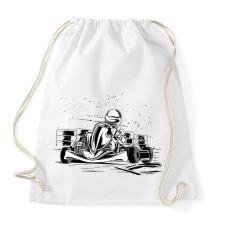 PRINTFASHION Gokart - Sportzsák, Tornazsák - Fehér tornazsák