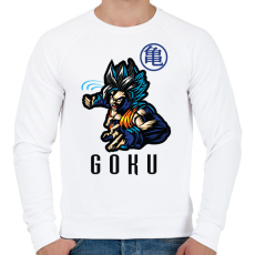 PRINTFASHION goku 2021 - Férfi pulóver - Fehér