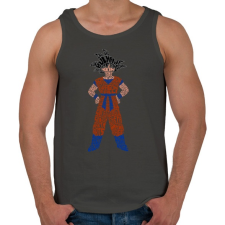 PRINTFASHION Goku - Férfi atléta - Sötétszürke atléta, trikó