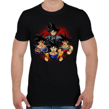PRINTFASHION Goku - Férfi póló - Fekete férfi póló