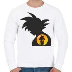 PRINTFASHION Goku - Férfi pulóver - Fehér