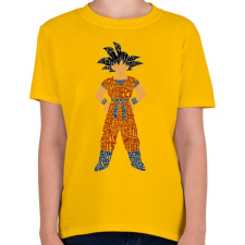 PRINTFASHION Goku - Gyerek póló - Sárga gyerek póló