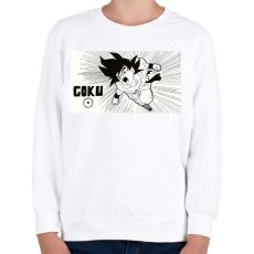 PRINTFASHION Goku - Gyerek pulóver - Fehér