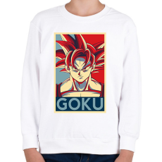 PRINTFASHION Goku - Gyerek pulóver - Fehér