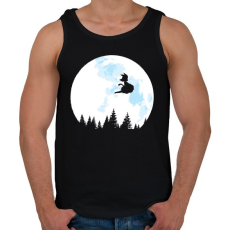 PRINTFASHION Goku holdfényben - Férfi atléta - Fekete