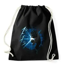 PRINTFASHION Goku kamehameha vol1 - Sportzsák, Tornazsák - Fekete tornazsák
