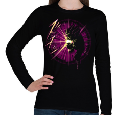 PRINTFASHION Goku kamehameha vol2 - Női hosszú ujjú póló - Fekete női póló