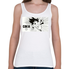 PRINTFASHION Goku - Női atléta - Fehér