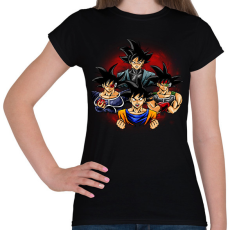 PRINTFASHION Goku - Női póló - Fekete
